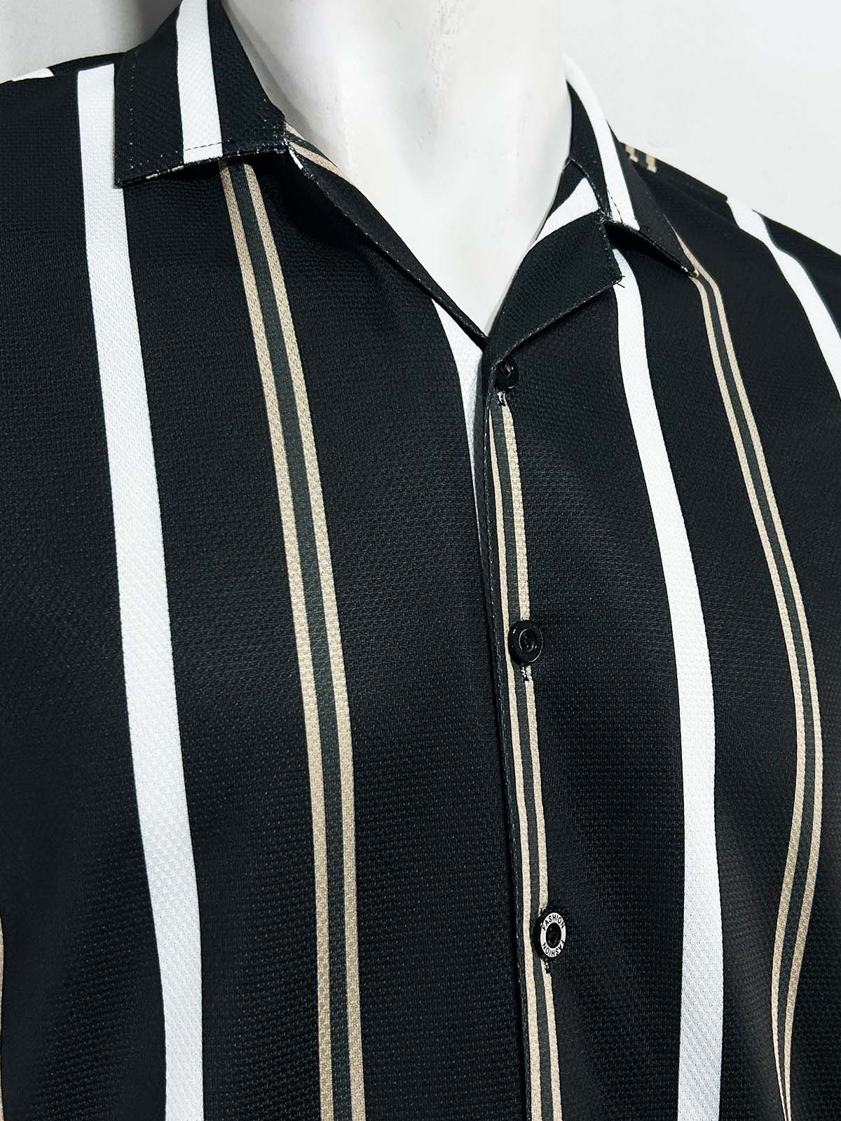 Black Old Money Shirt For Men MCS118