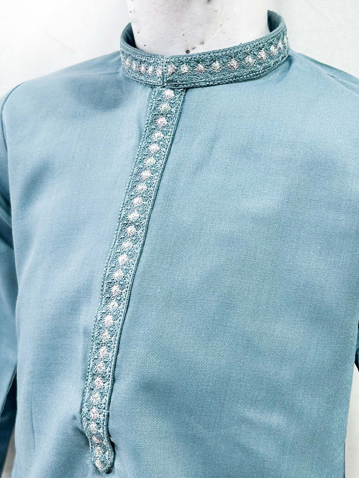 2Yrs - 17Yrs Grey Kurta Pajama Suit For Boys AM BKS188