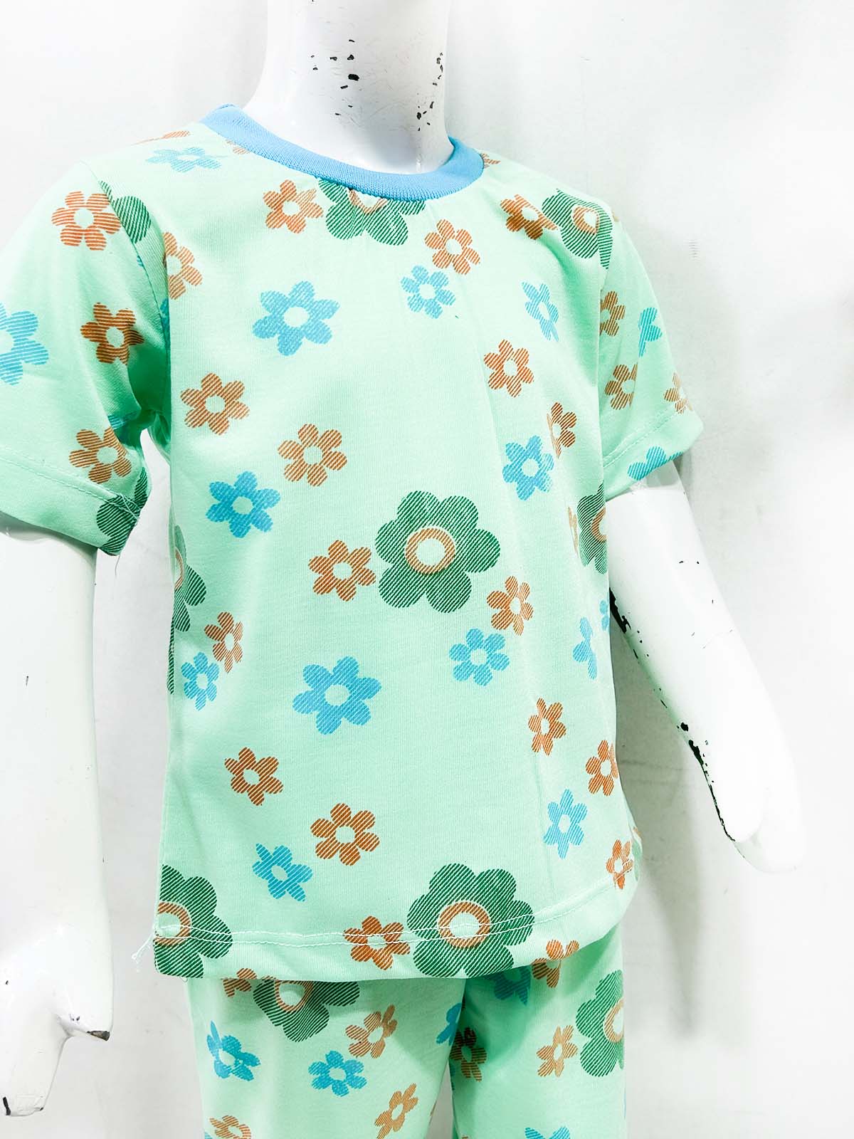 1Yrs - 5Yrs Green Jersey Night Suit For Kids NG BNS45