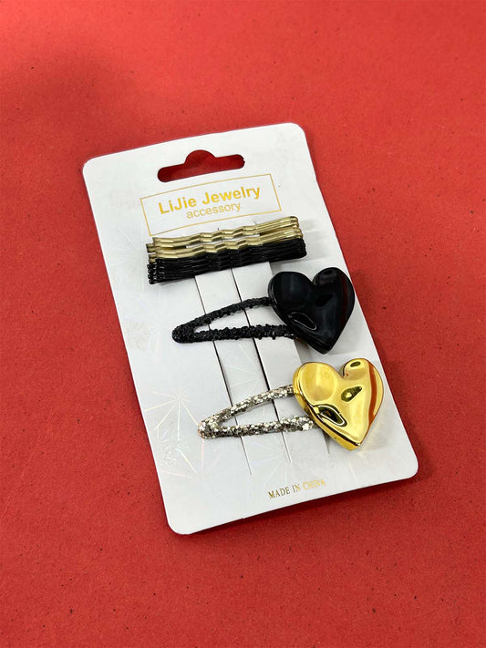 10 Pcs Multicolor Hair Clips For Girls GHC89