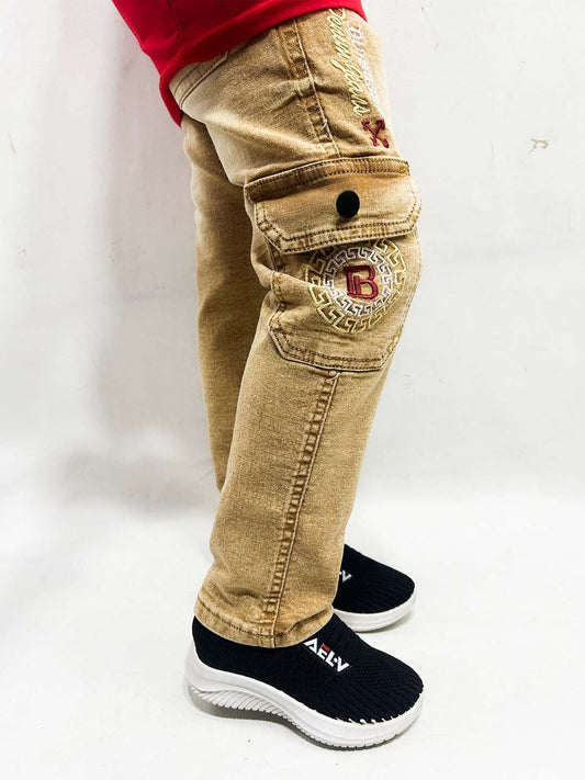 5Yrs - 16Yrs Brown Denim Jeans For Boys BT47