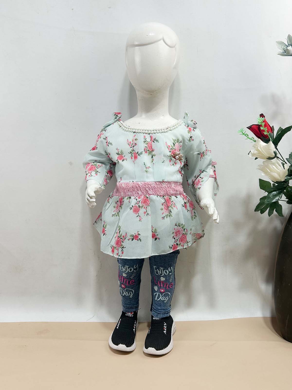1Yr - 7Yrs Light Blue Suit For Girls TG GS449