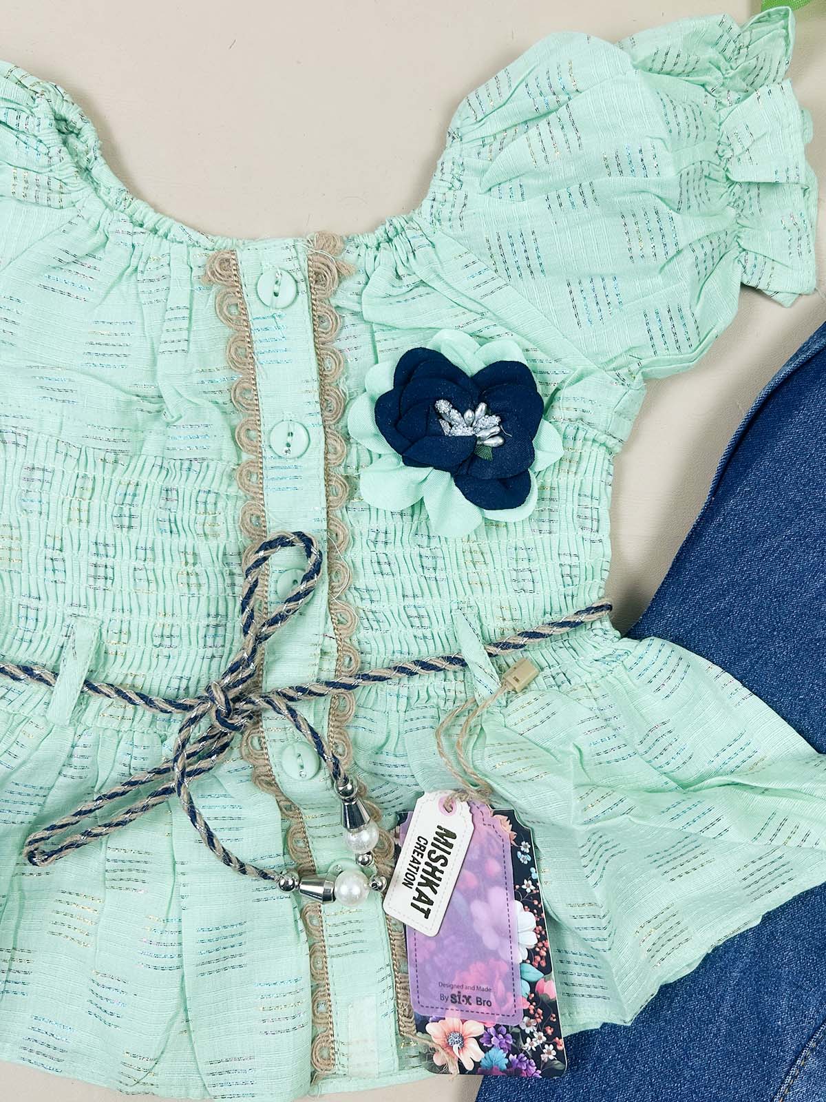 1Yr - 4Yrs Green Suit For Girls TG GS463
