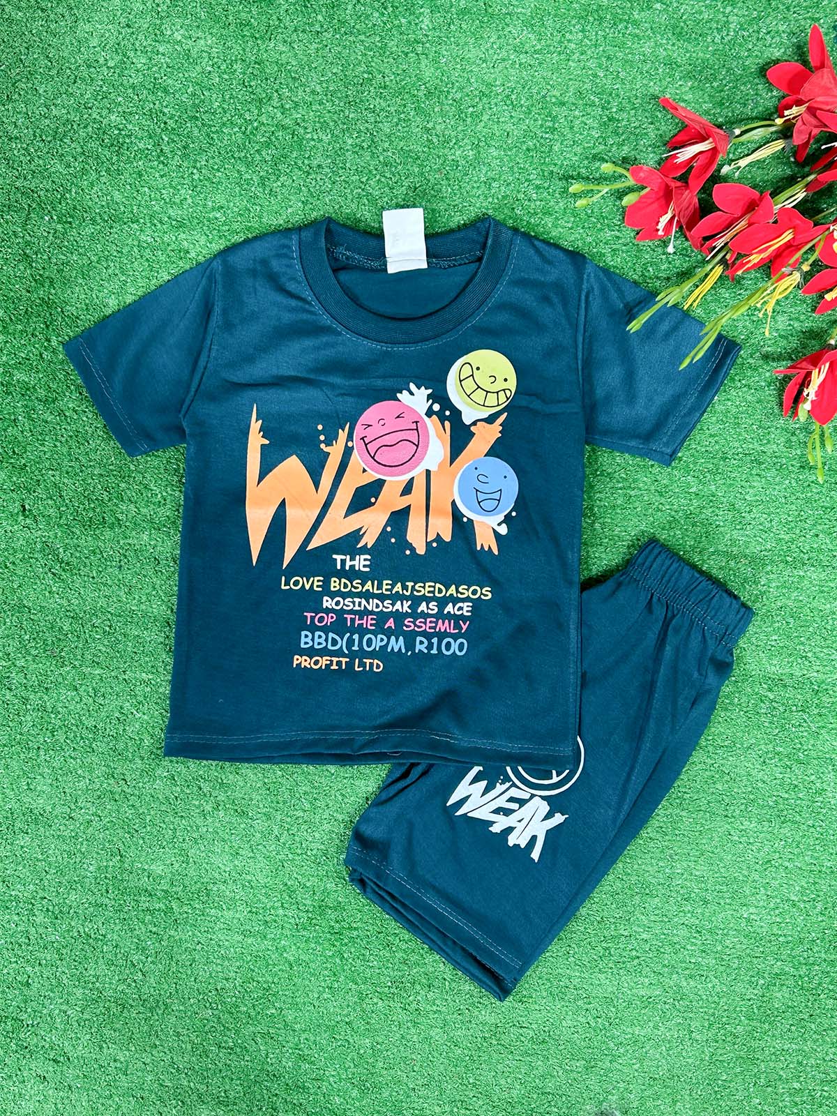 1Yr - 4Yrs Weak Teal Suit For Kids RG BS608