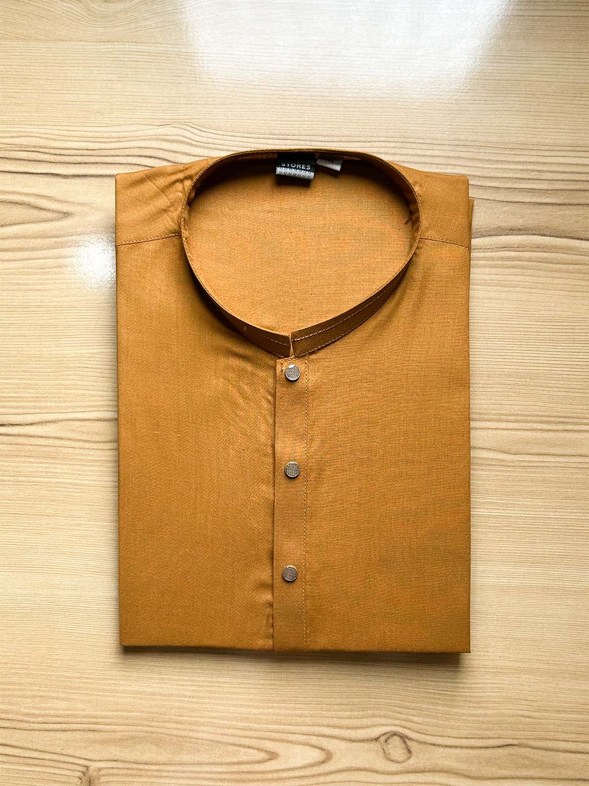 Mustard Plain Kurta for Men MK28