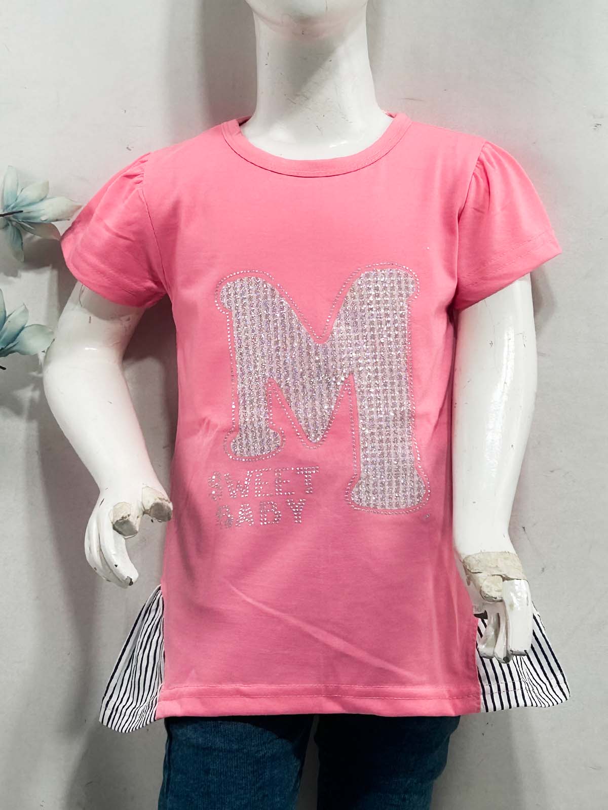 2Yrs - 7Ys M Pink T-Shirt For Girls SK GTS112