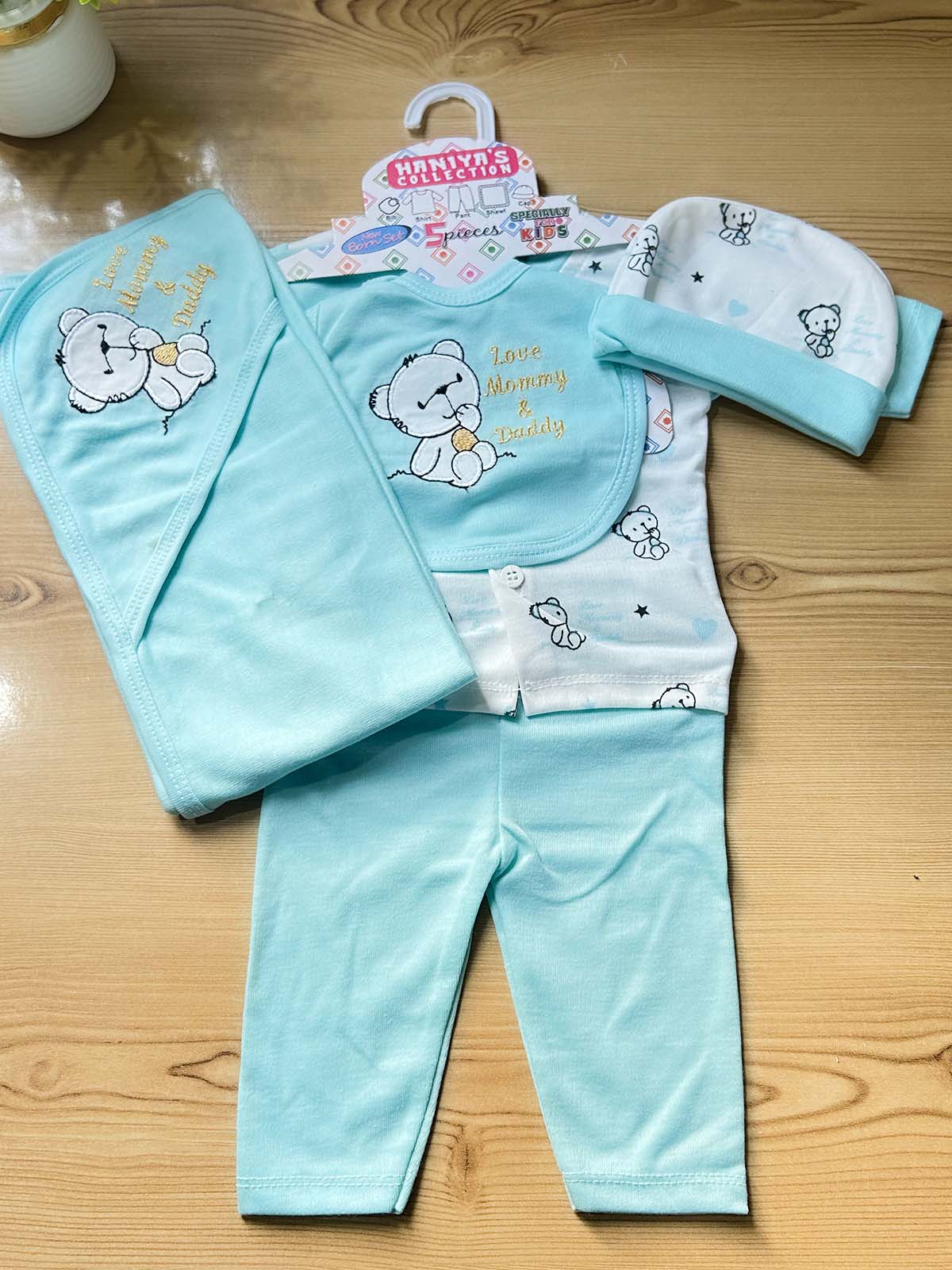 0Mth - 3Mth Ferozi 5Pcs Gift Set For Newborn HG NBGS346