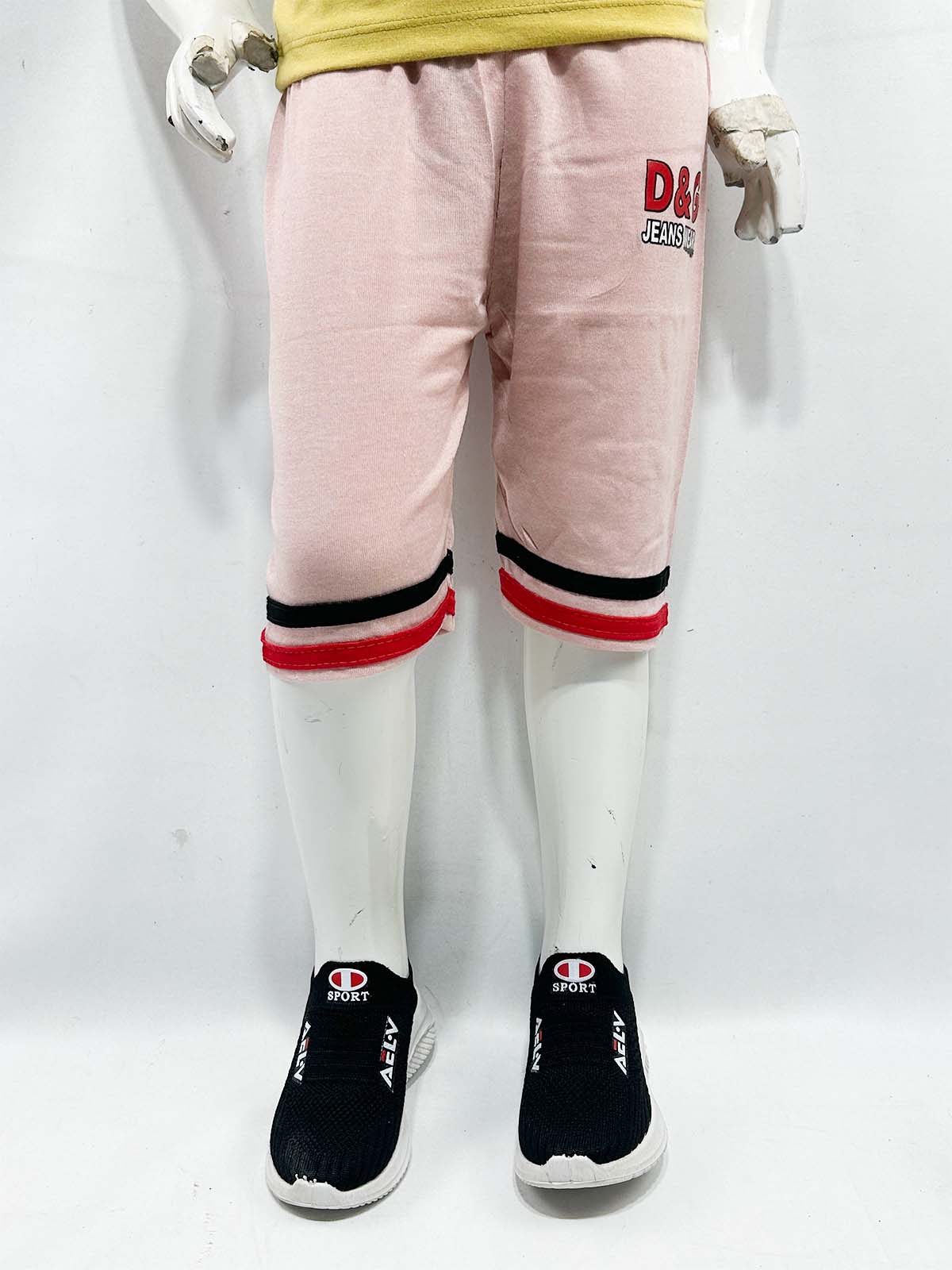 2Yrs - 5Yrs Dull Pink Boys 3-QTR Short For Boys BQS31
