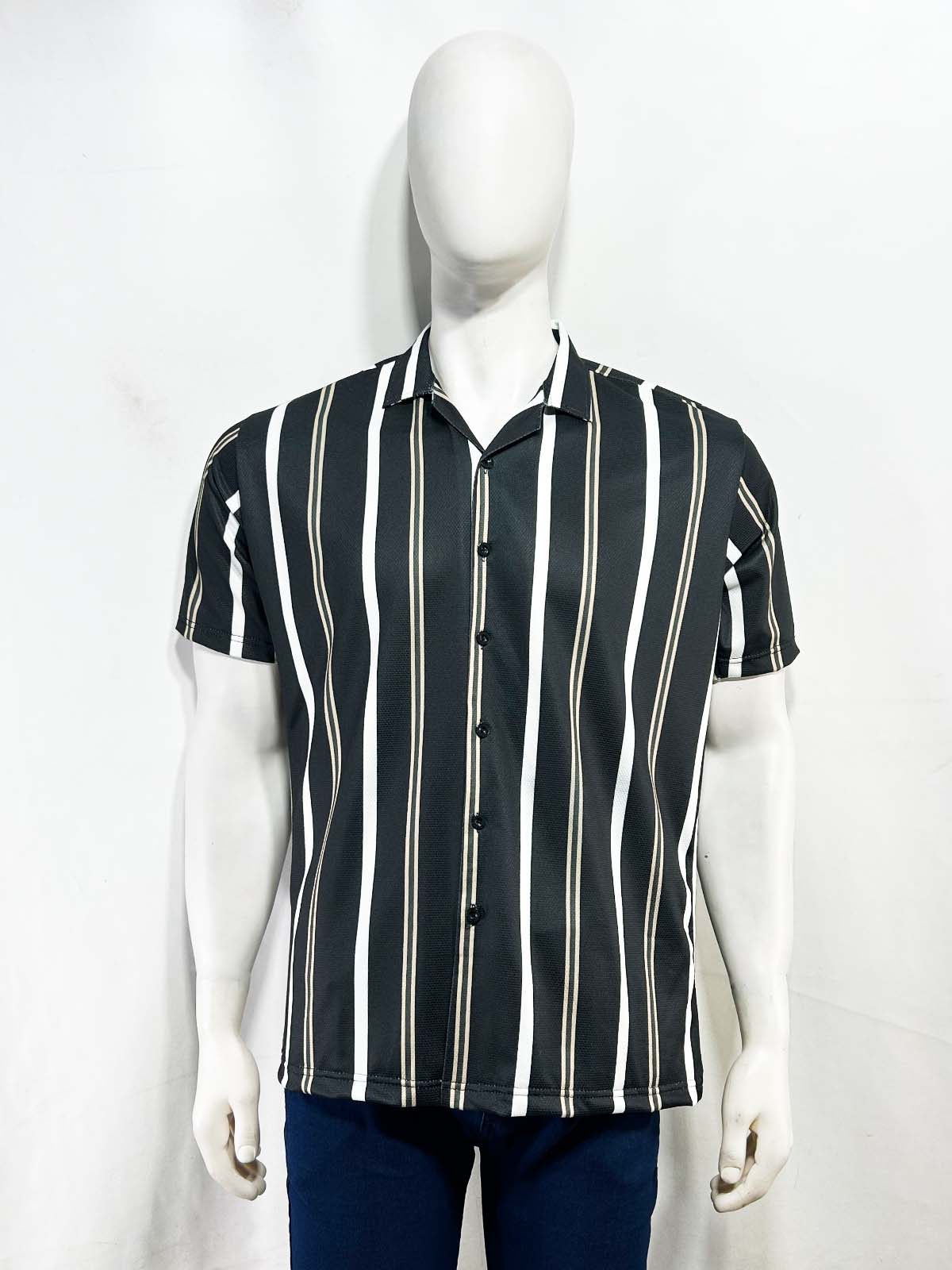 Black Old Money Shirt For Men MCS118