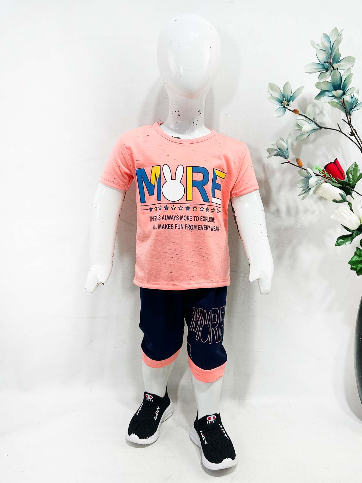 1Yr - 4Yrs More Bright Pink Suit For Kids RZ BS660