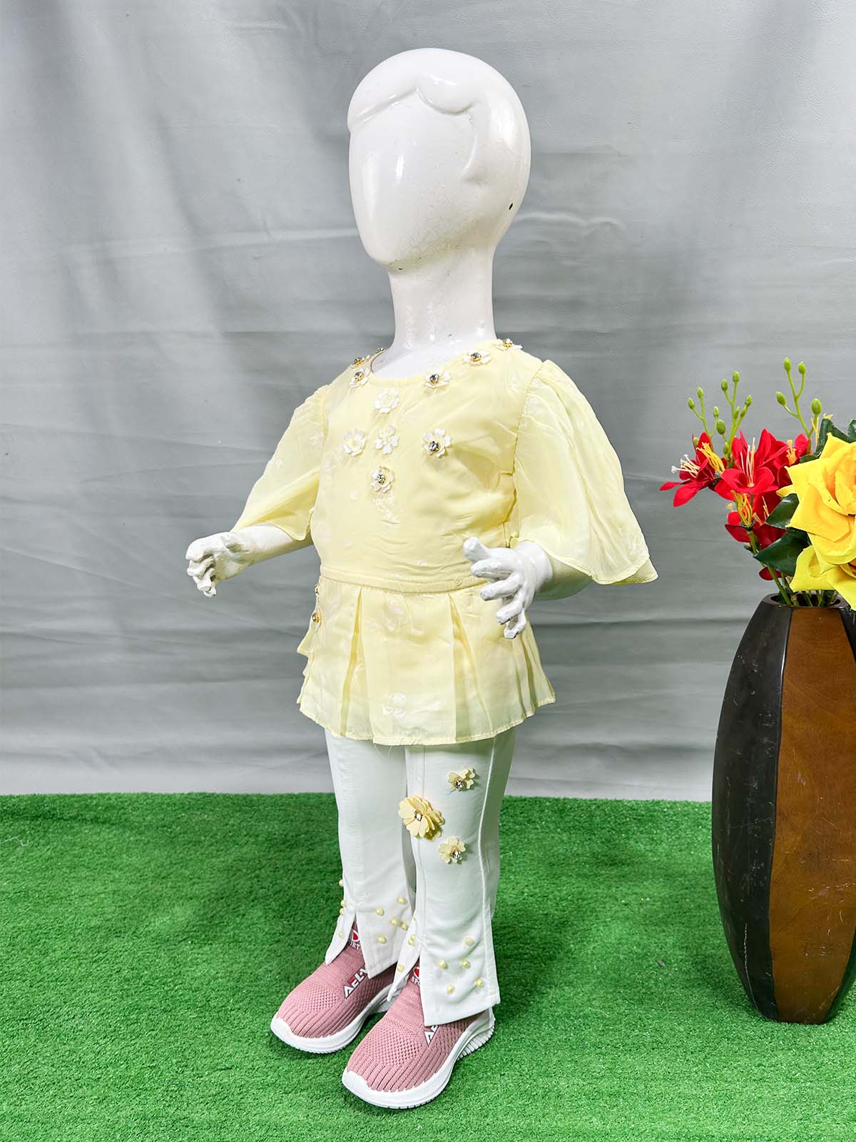 0Mth - 4Yrs Yellow Suit For Girls WG GS374