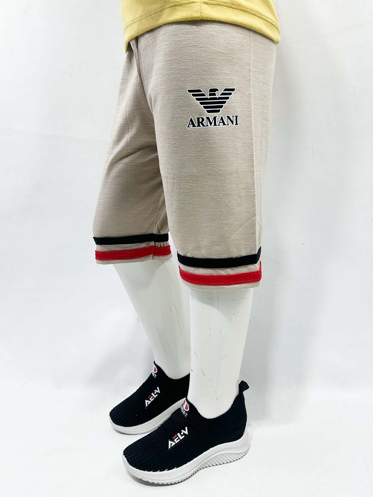 2Yrs - 5Yrs Beige Boys 3-QTR Short For Boys BQS32