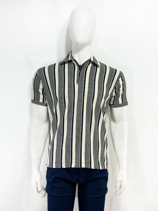 Grey Old Money Polo T-Shirt For Men MTS481