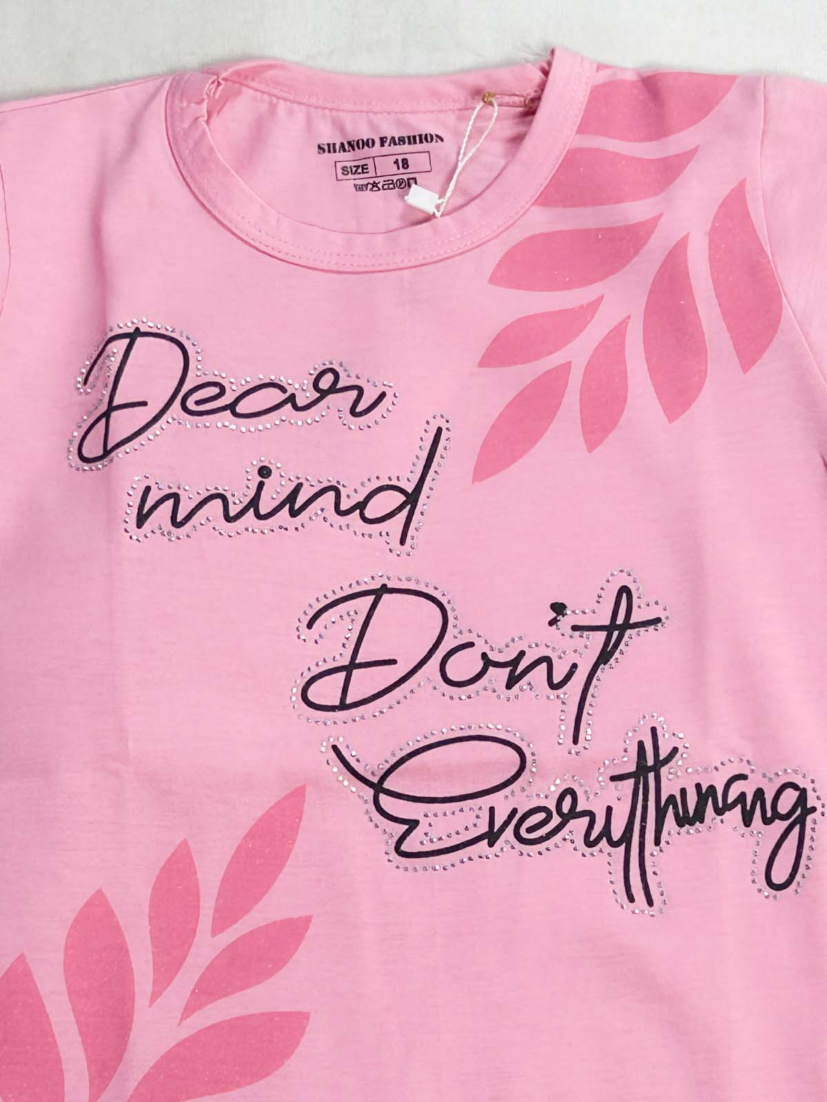 2Yrs - 7Ys Dear Pink T-Shirt For Girls SK GTS129