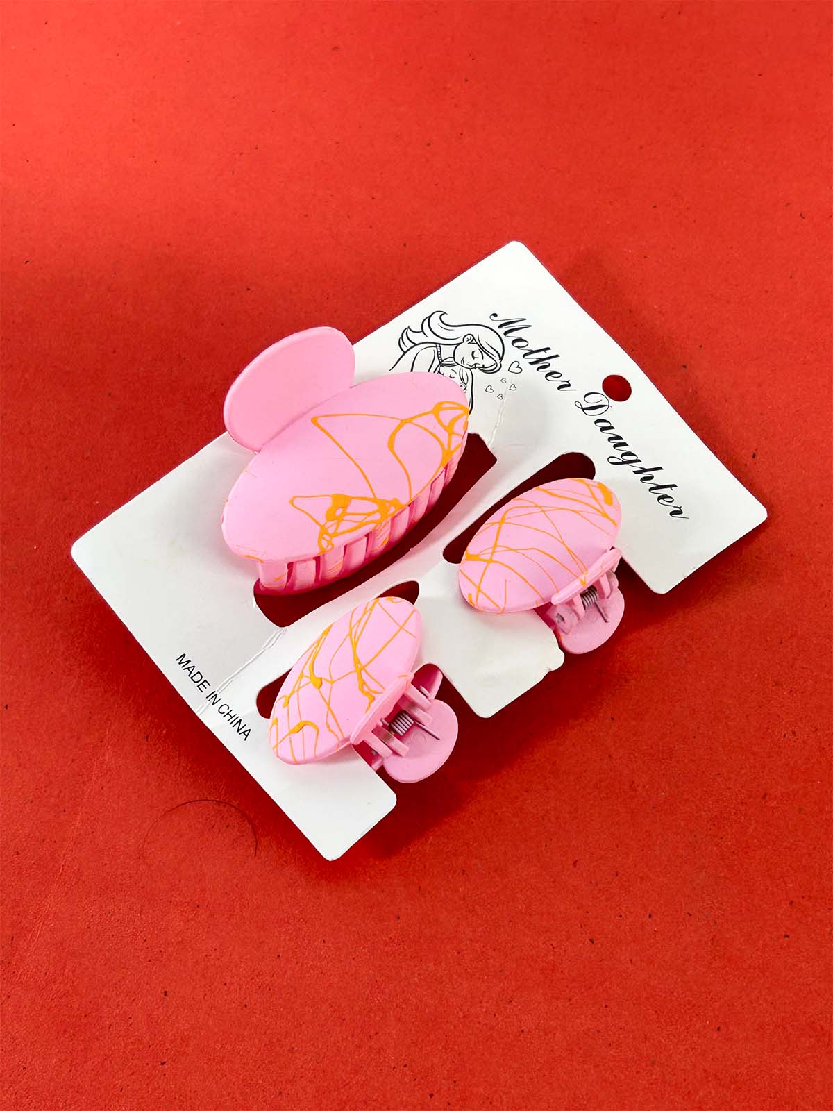 Pack Of 3 Multicolor Hair Clips For Girls GHC90
