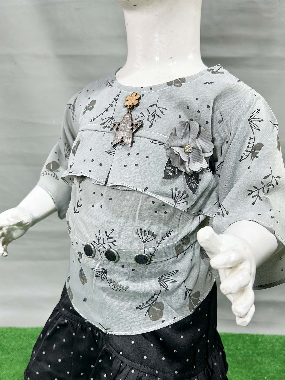 0Mth - 4Yrs Grey Suit For Girls WG GS375