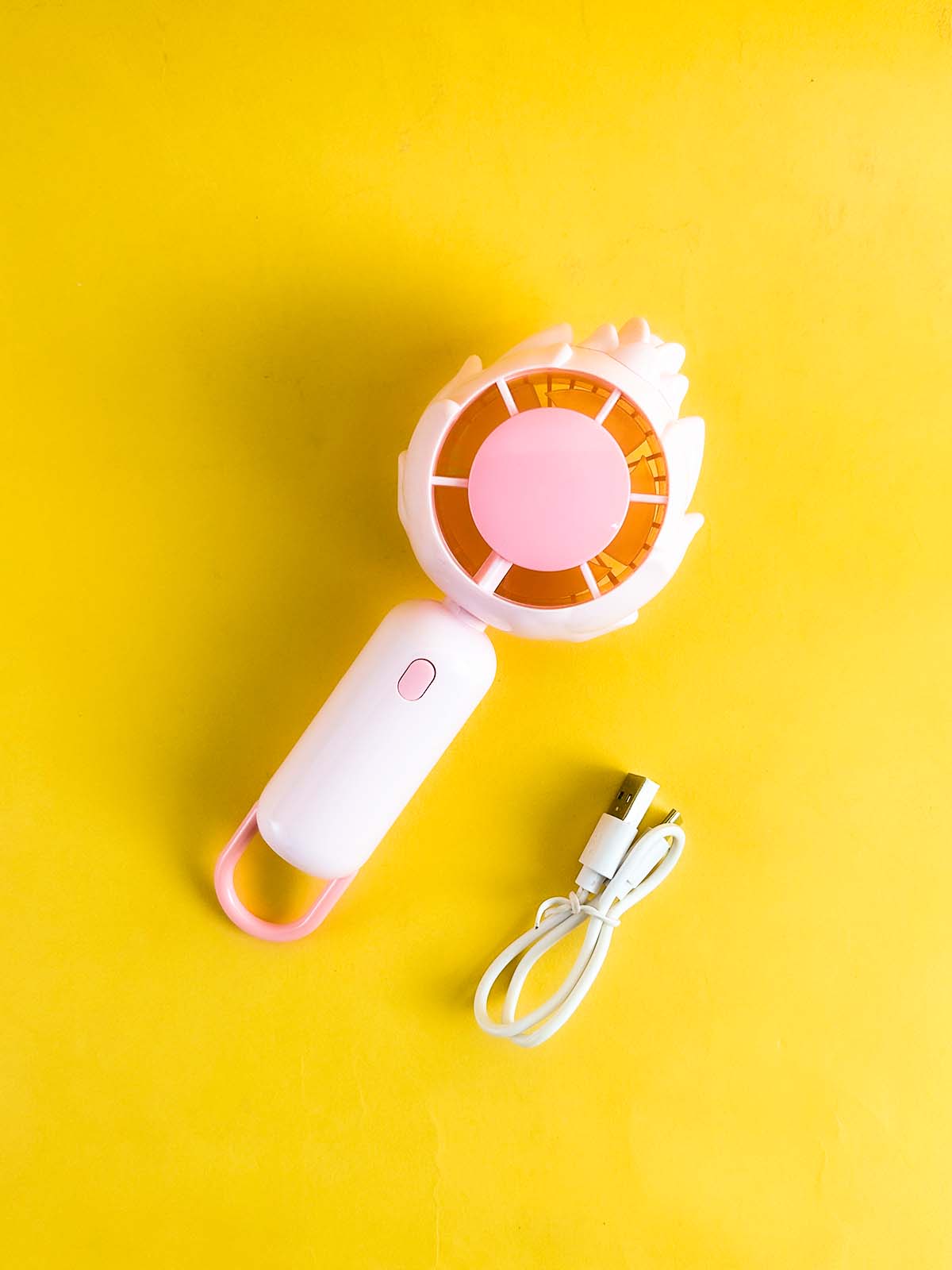 88205 Pink Rechargeable Mini Portable Fan KTY203