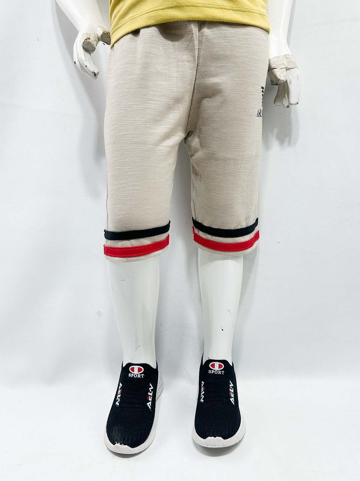2Yrs - 5Yrs Beige Boys 3-QTR Short For Boys BQS32