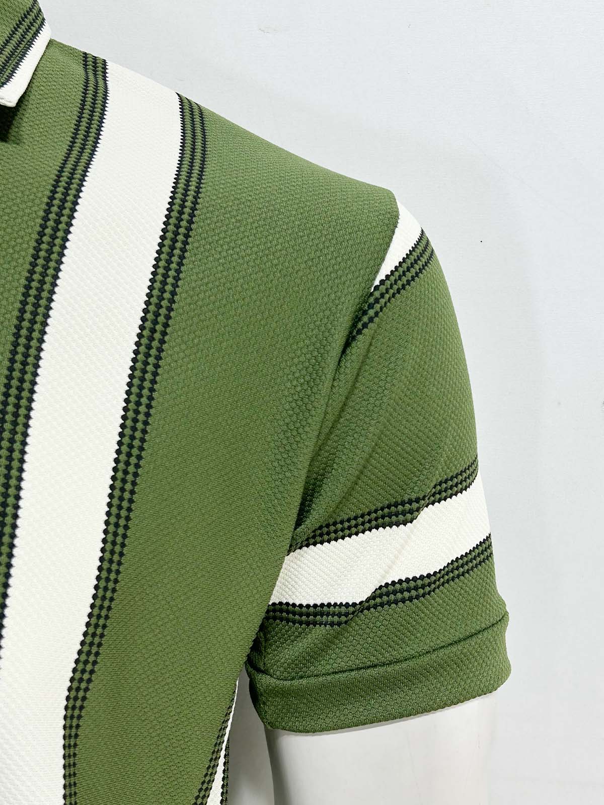 Green Old Money Polo T-Shirt For Men MTS482