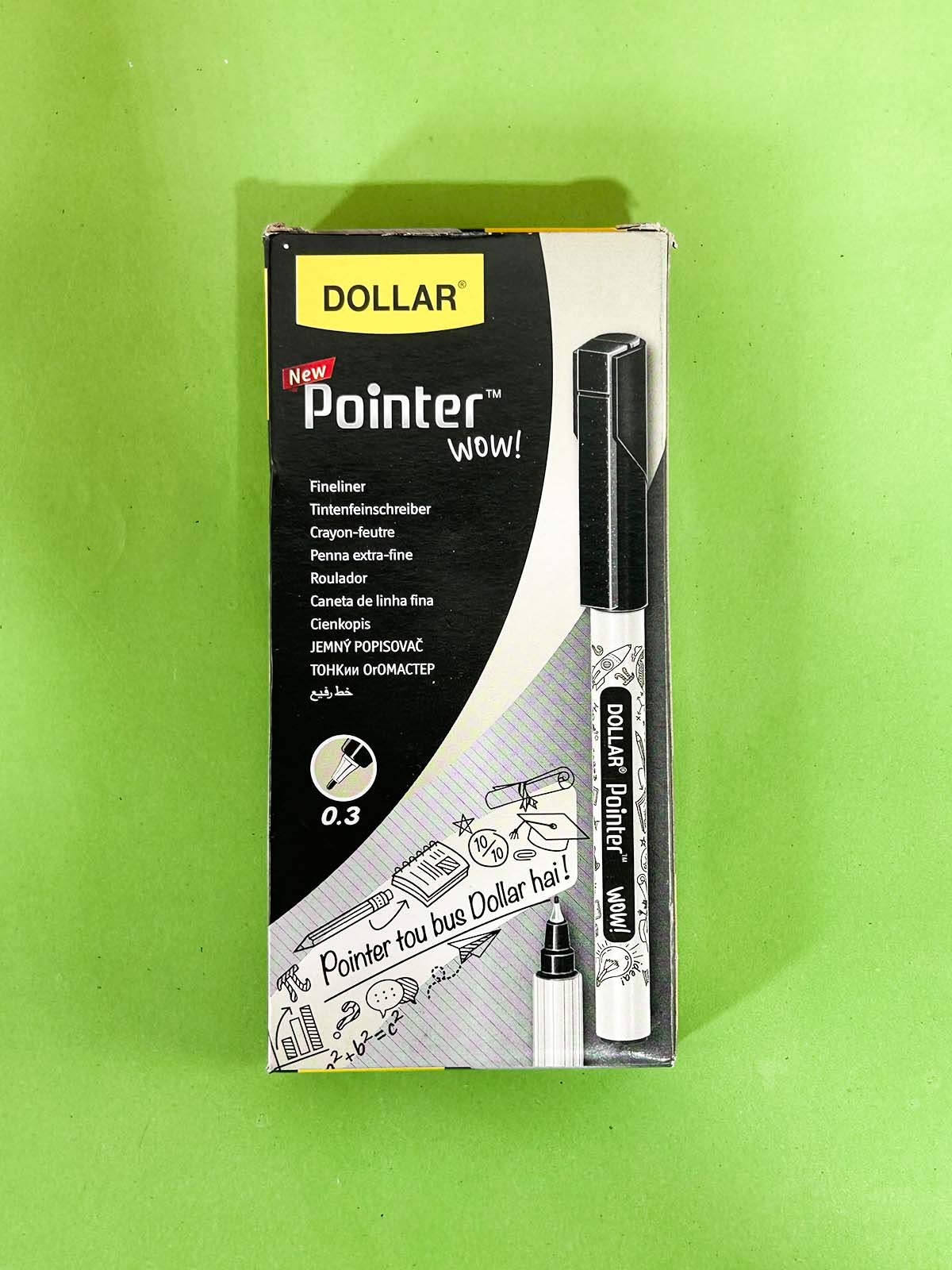 Black Dollar Pointer WOW! | Ultra Fine 0.3mm Tip Fineliner 10pcs PB215