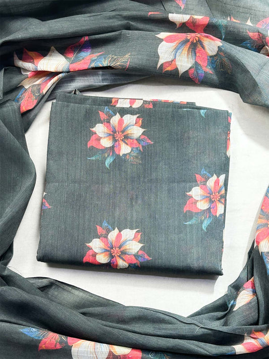 3Pcs Unstitched Digital Lawn Suit For Women WU275