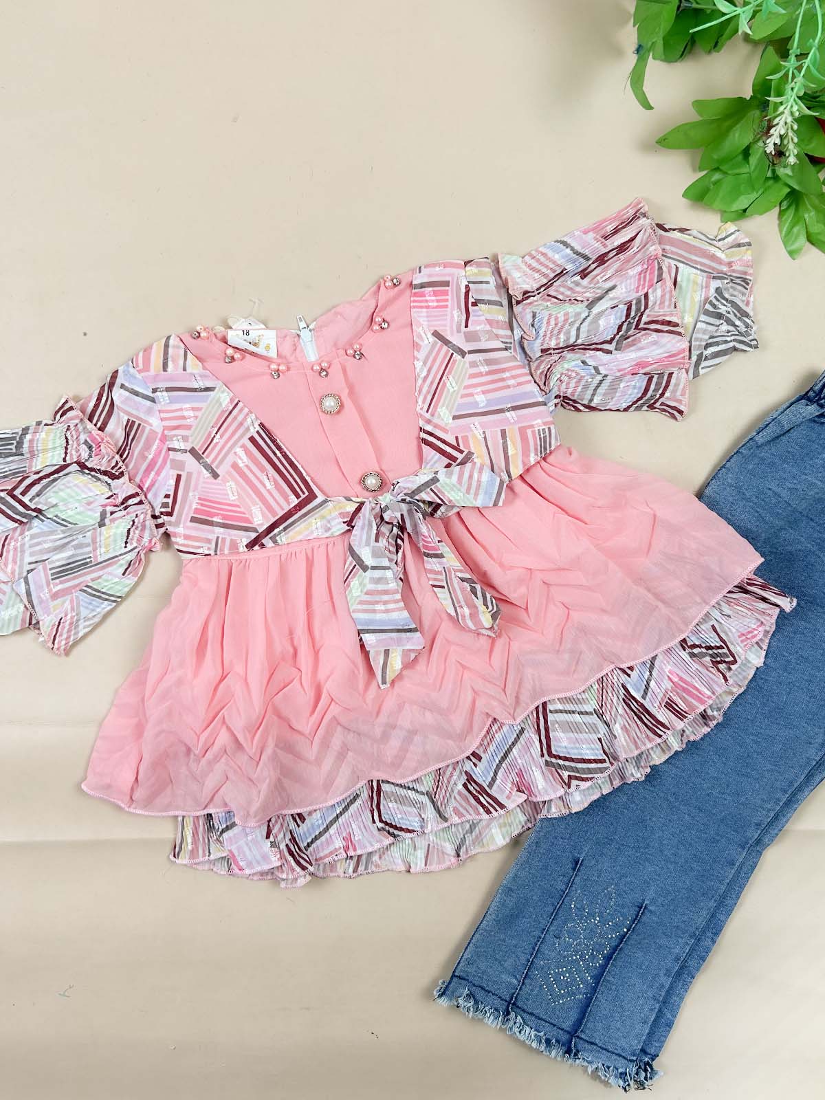 1Yr - 7Yrs Pink Suit For Girls TG GS448