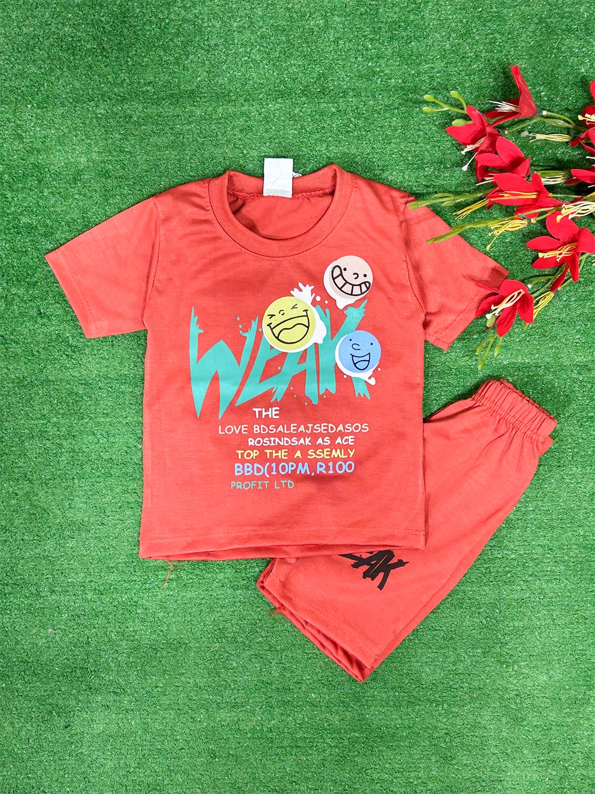 1Yr - 4Yrs Weak Orange Suit For Kids RG BS609