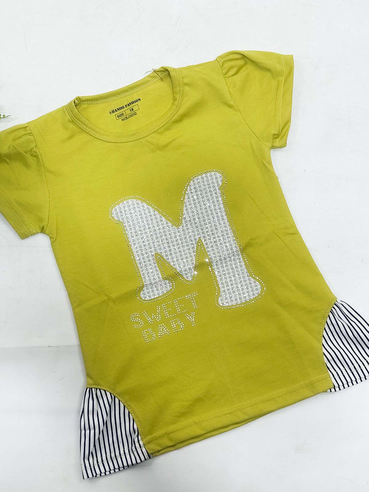 2Yrs - 7Ys M Olive T-Shirt For Girls SK GTS111