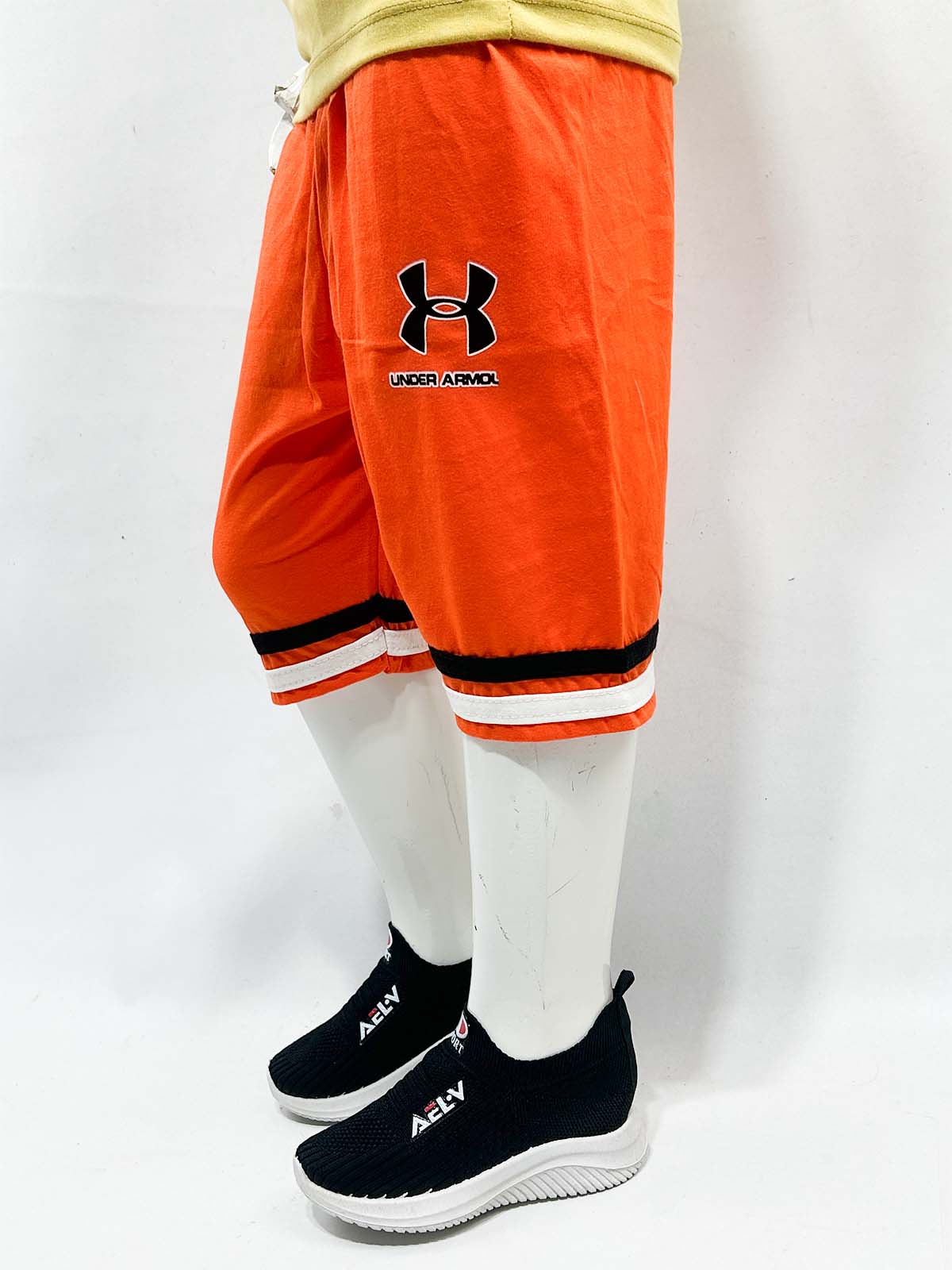 2Yrs - 5Yrs Orange Boys 3-QTR Short For Boys BQS33