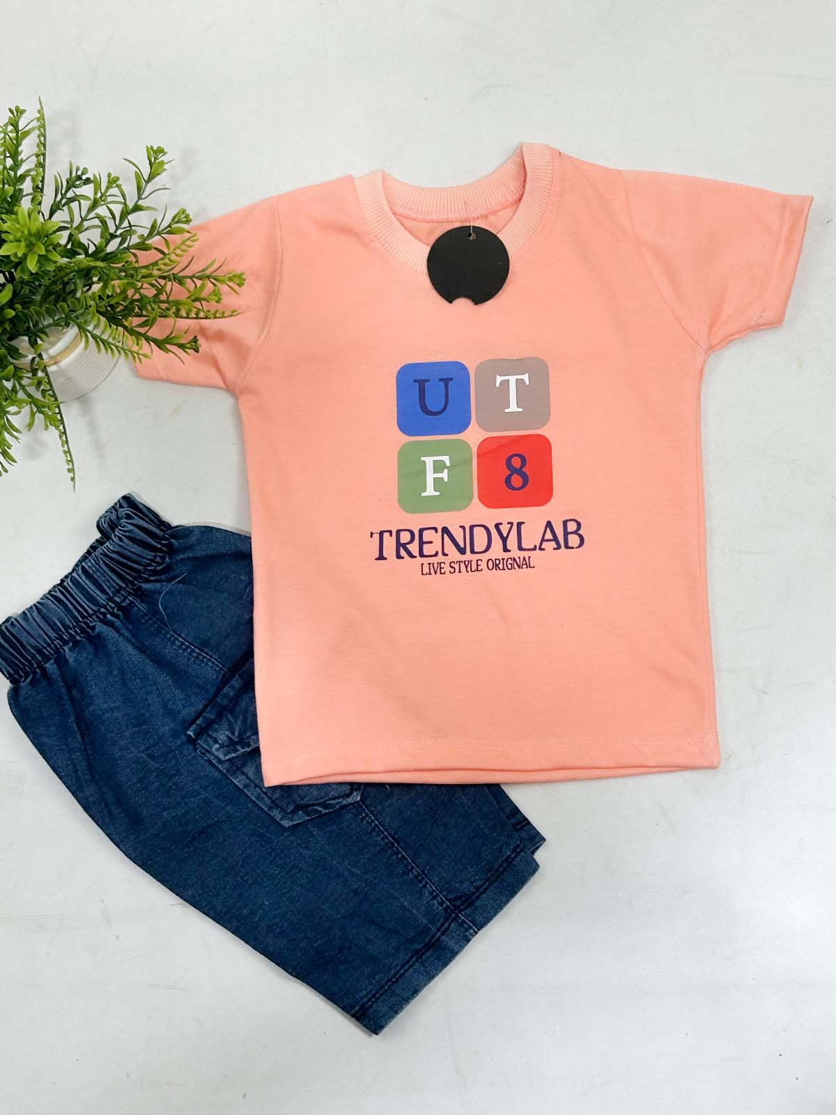 1Yr - 4Yrs UT Peach Suit For Kids RZ BS729