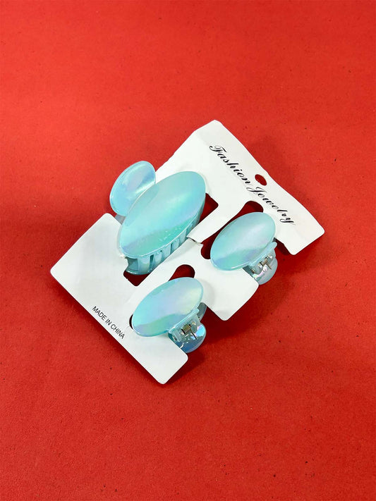 Pack Of 3 Blue Hair Clips For Girls GHC91