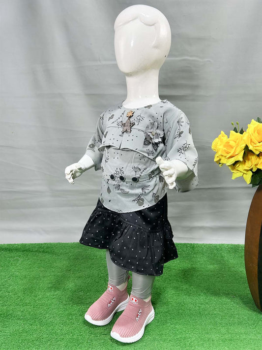 0Mth - 4Yrs Grey Suit For Girls WG GS375