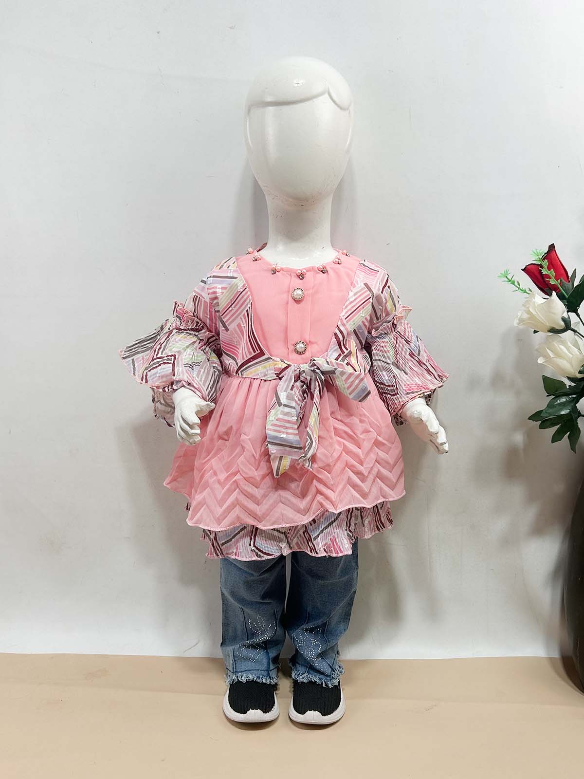 1Yr - 7Yrs Pink Suit For Girls TG GS448