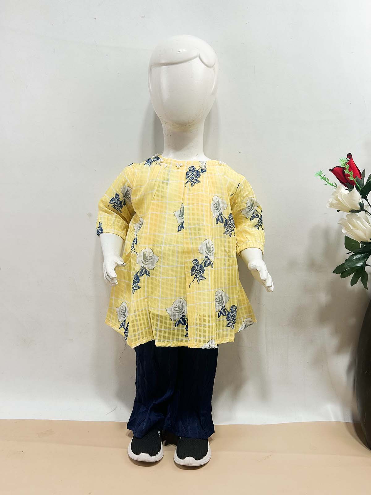 1Yr - 4Yrs Yellow Suit For Girls TG GS462