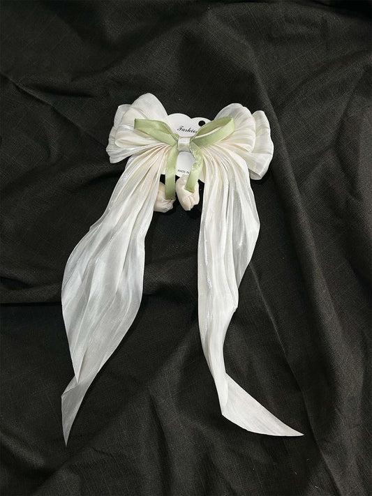Cream Tulip Hair Bow Clip GHB67