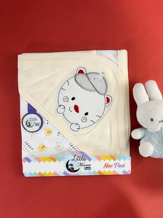 Bear Yellow Wrapping Sheet for Newborn NWS63