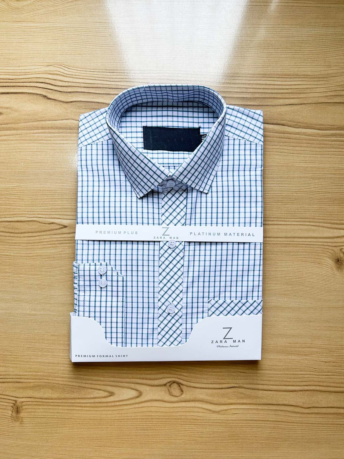 Grey Box Formal Dress Shirt For Men MFS440