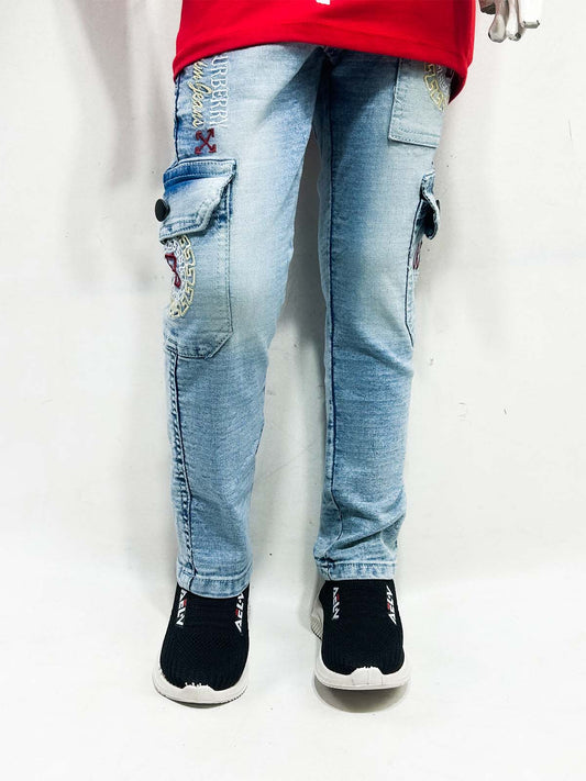 5Yrs - 16Yrs Light Blue Denim Jeans For Boys BT49