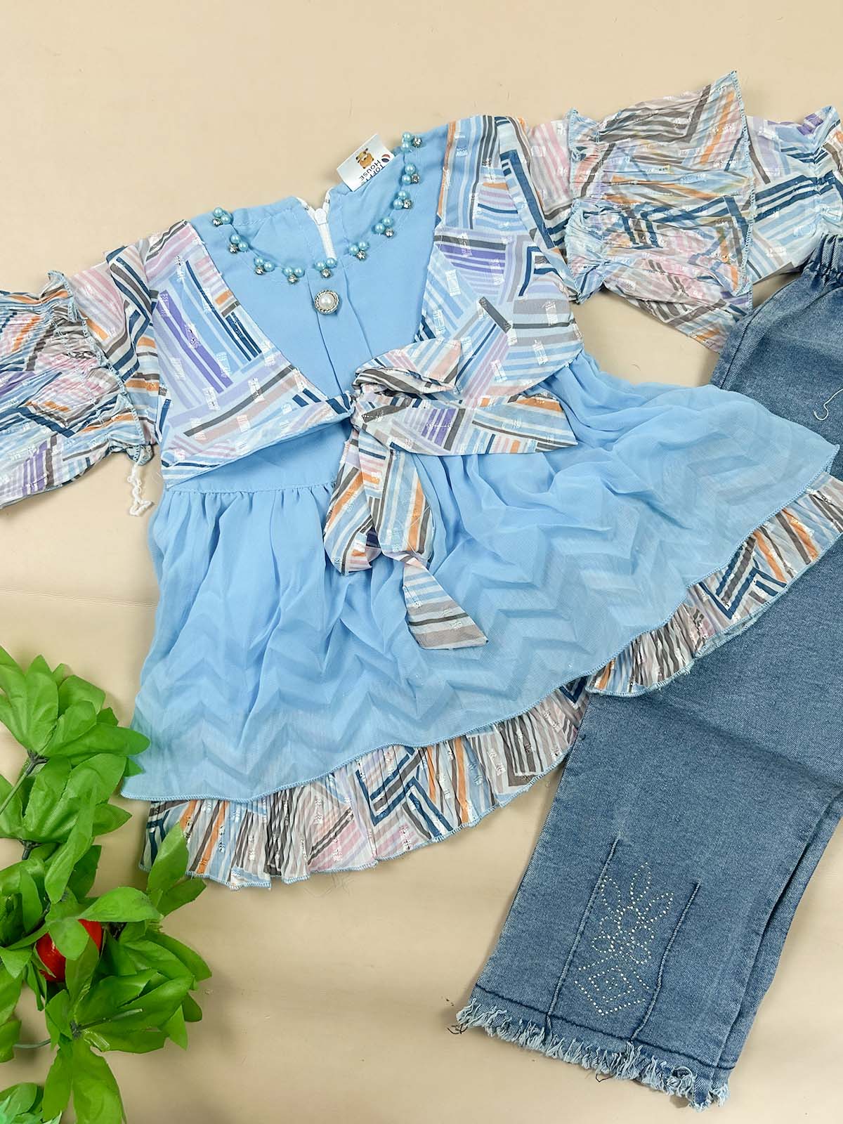 1Yr - 7Yrs Blue Suit For Girls TG GS447