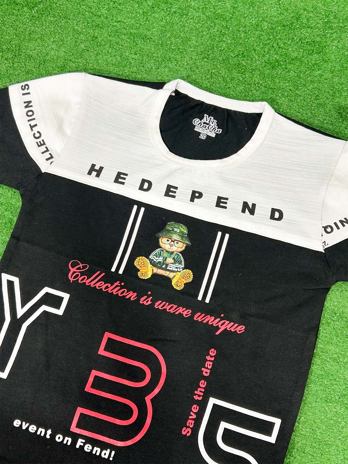 3Yrs - 7Yrs M Black T-Shirt For Boys SG BTS134