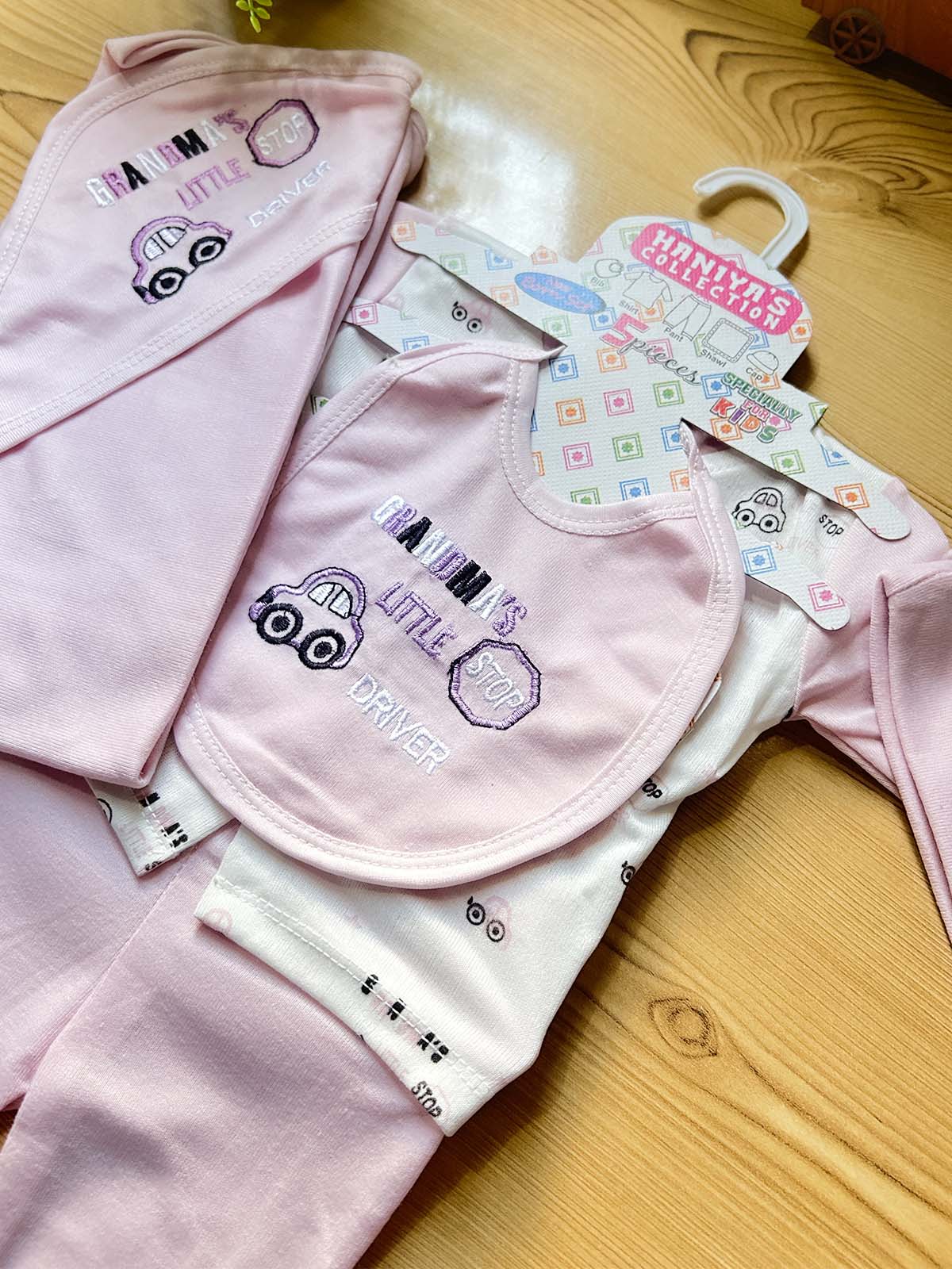 0Mth - 3Mth Pink 5Pcs Gift Set For Newborn HG NBGS347