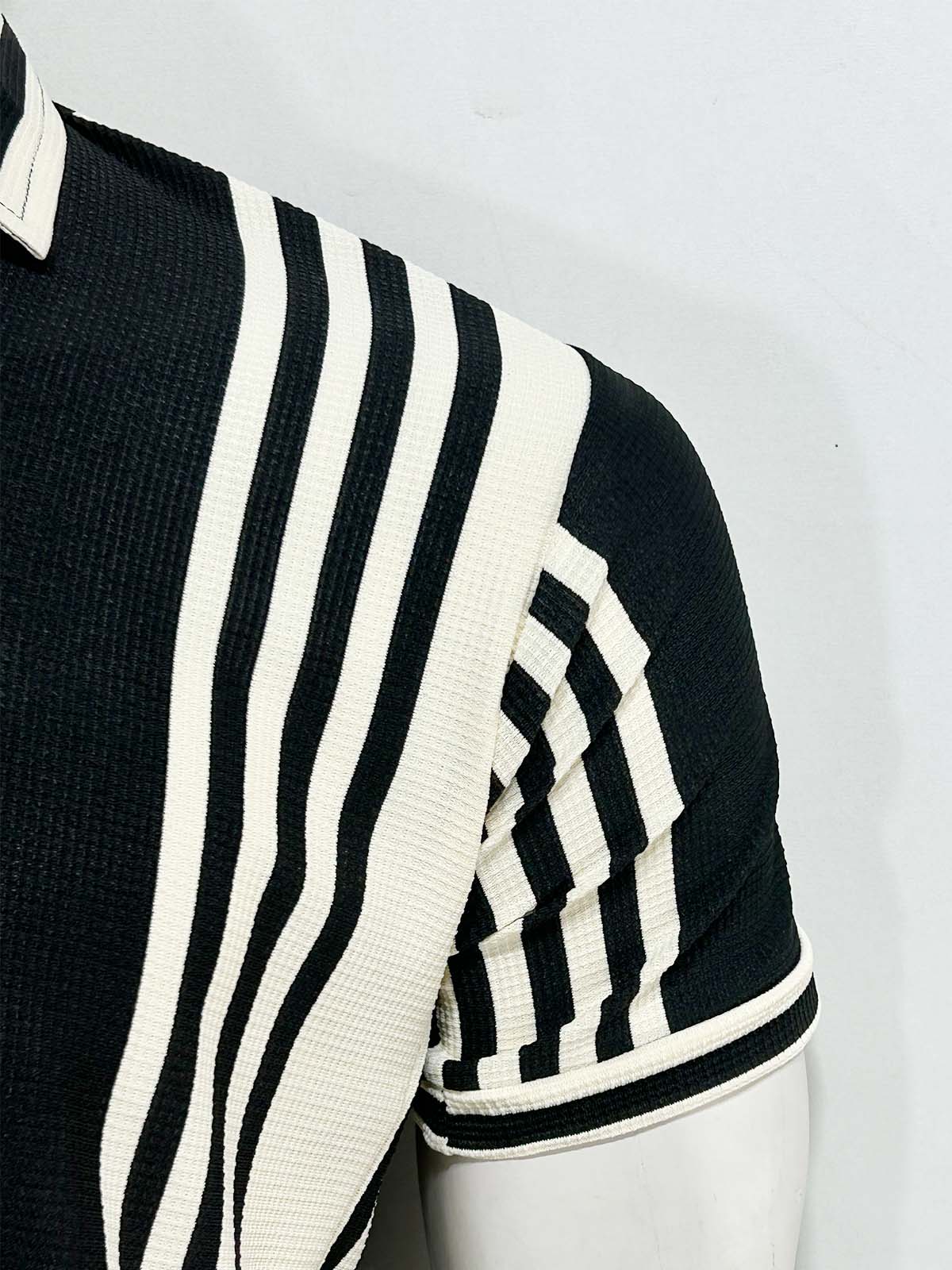Black Old Money Polo T-Shirt For Men MTS483