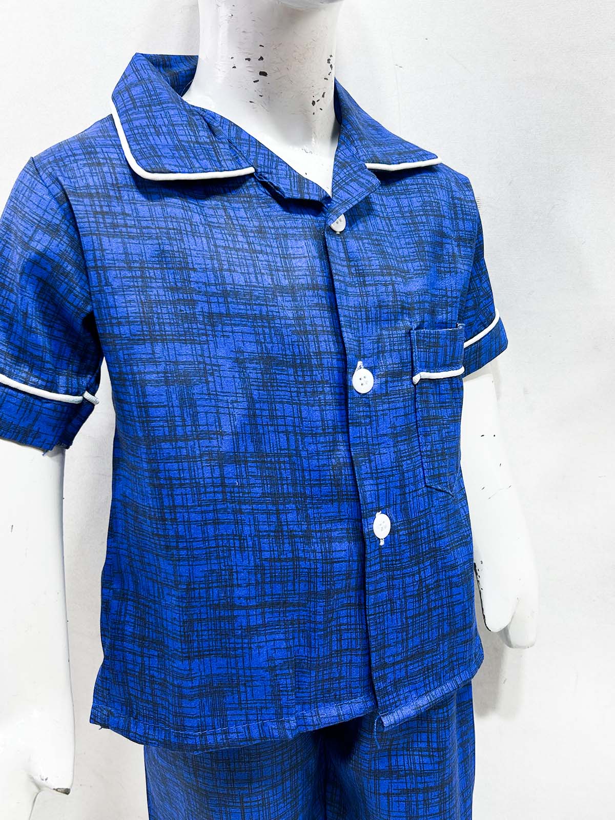 1Yrs - 5Yrs Blue Cotton Night Suit For Kids NG BNS30