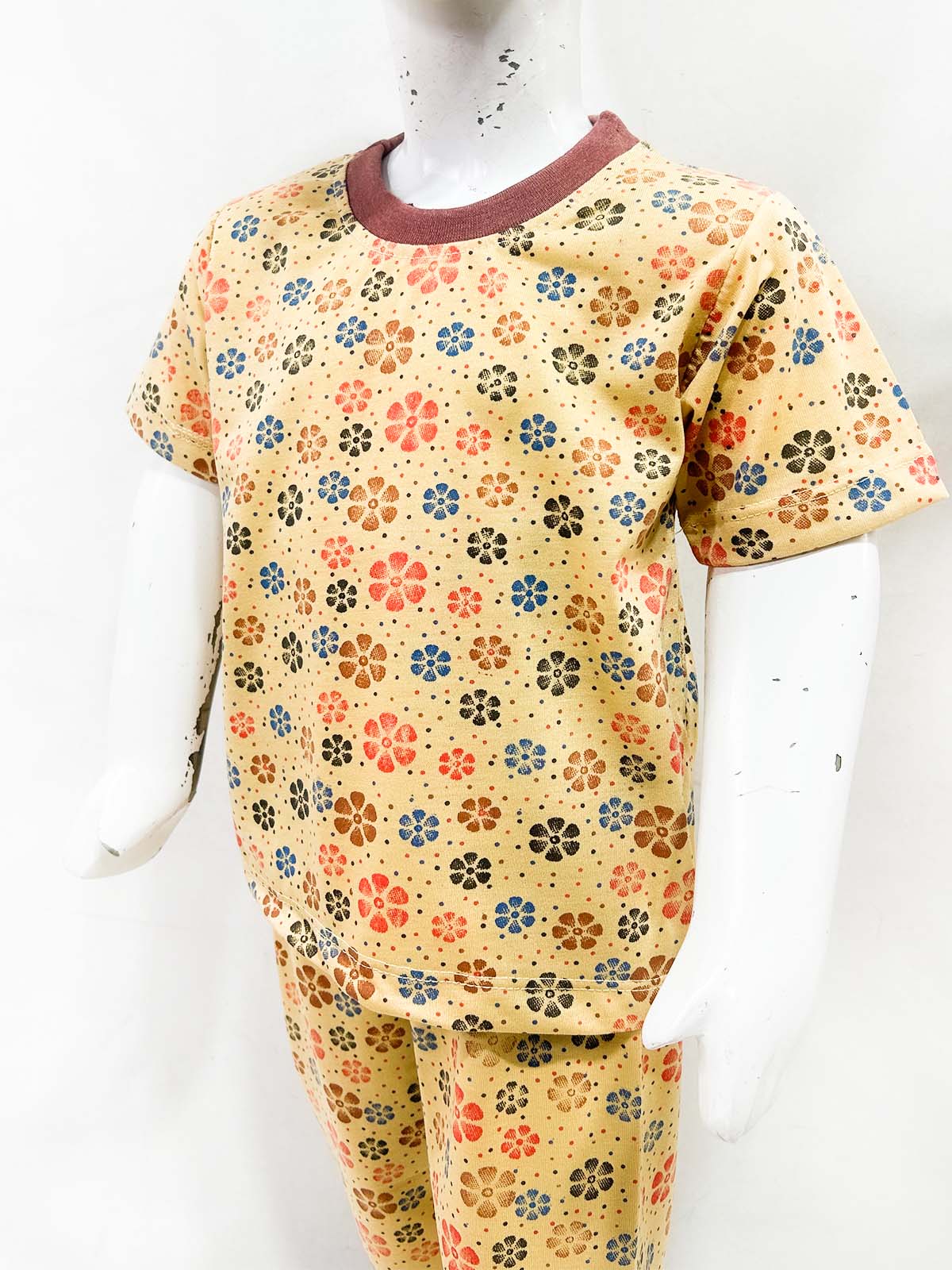 1Yrs - 5Yrs Orange Jersey Night Suit For Kids NG BNS47