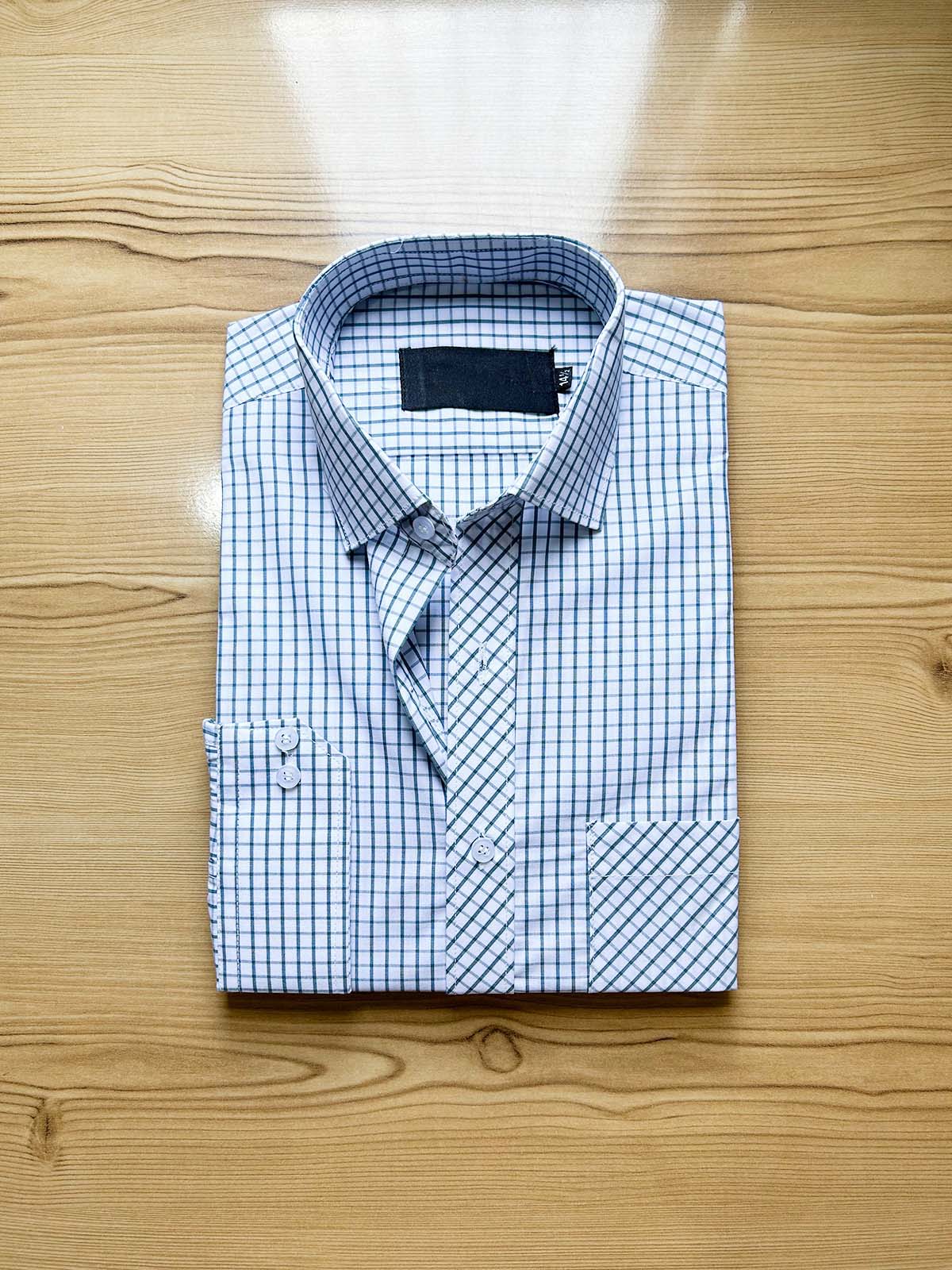 Grey Box Formal Dress Shirt For Men MFS440