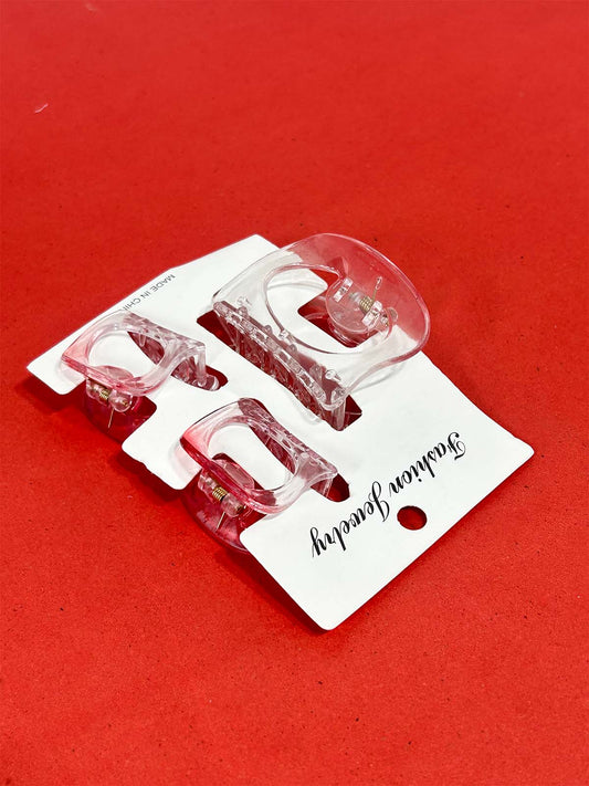 Pack Of 3 Pink Hair Clips For Girls GHC92