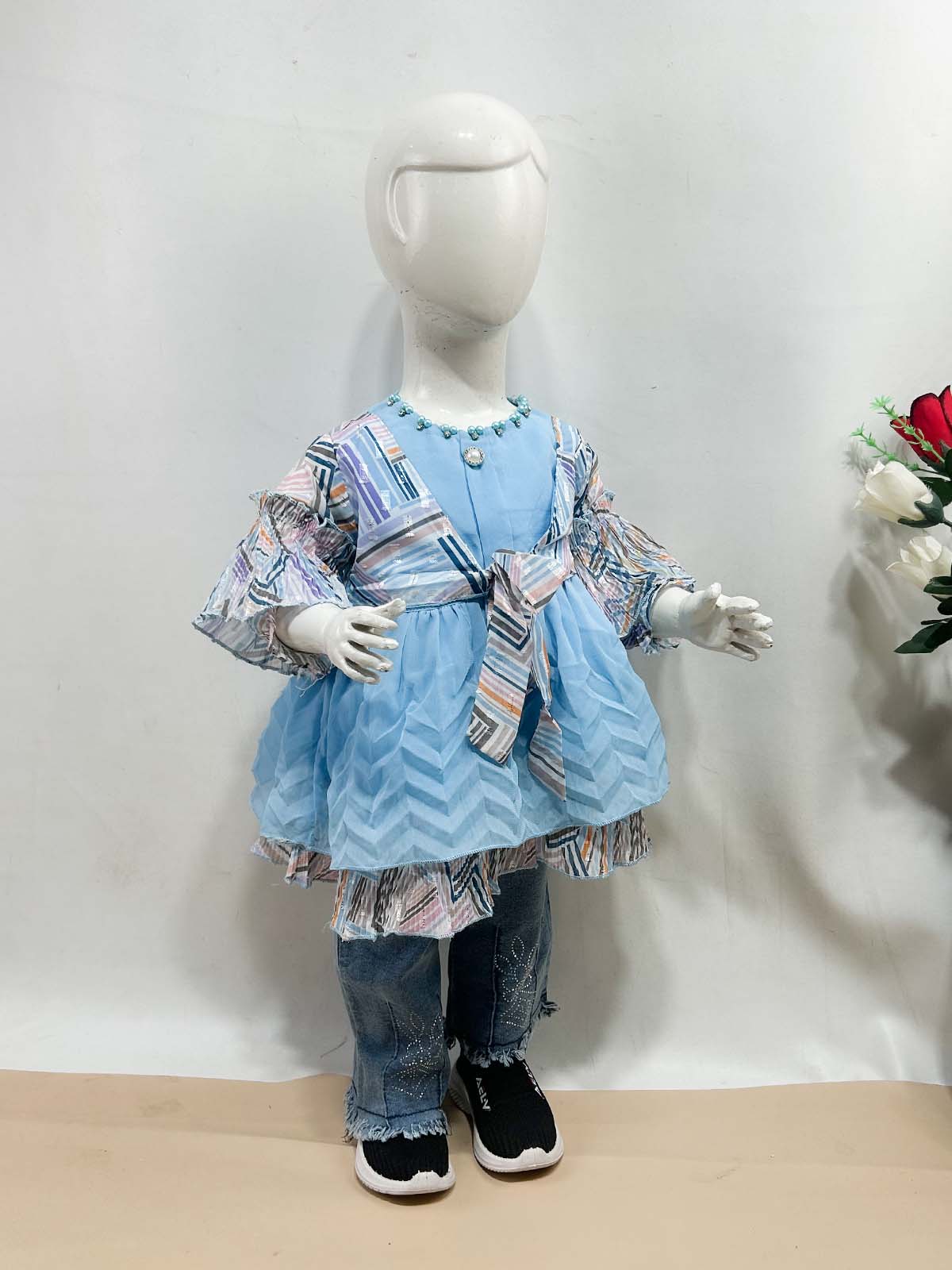 1Yr - 7Yrs Blue Suit For Girls TG GS447