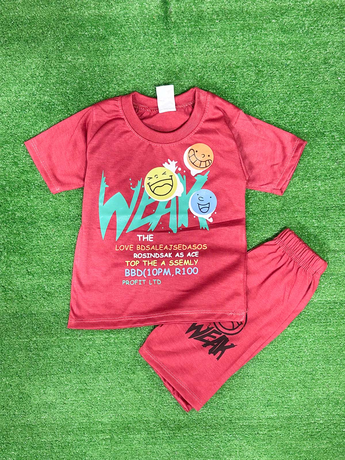 1Yr - 4Yrs Weak Maroon Suit For Kids RG BS610