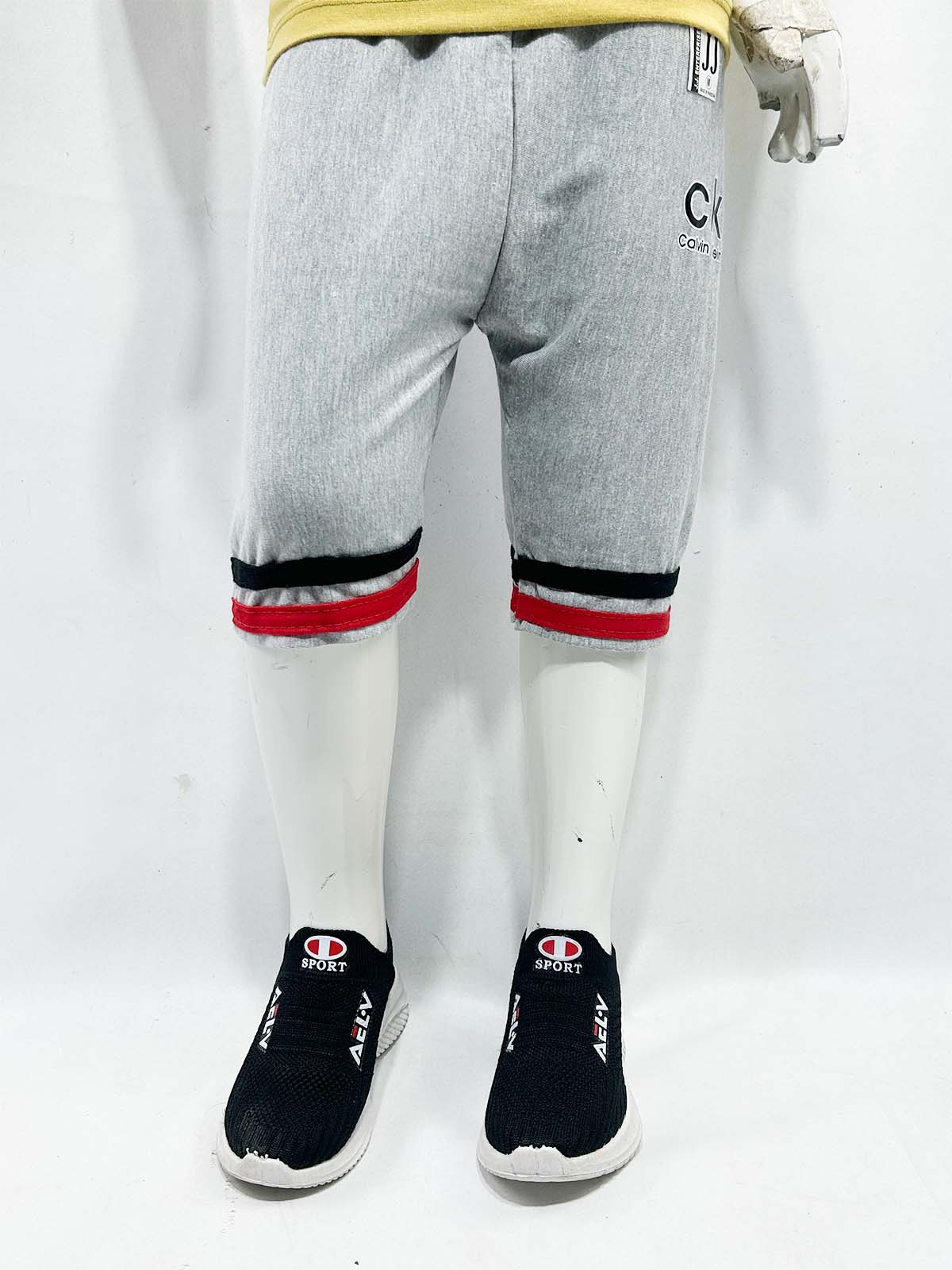 2Yrs - 5Yrs Grey Boys 3-QTR Short For Boys BQS34