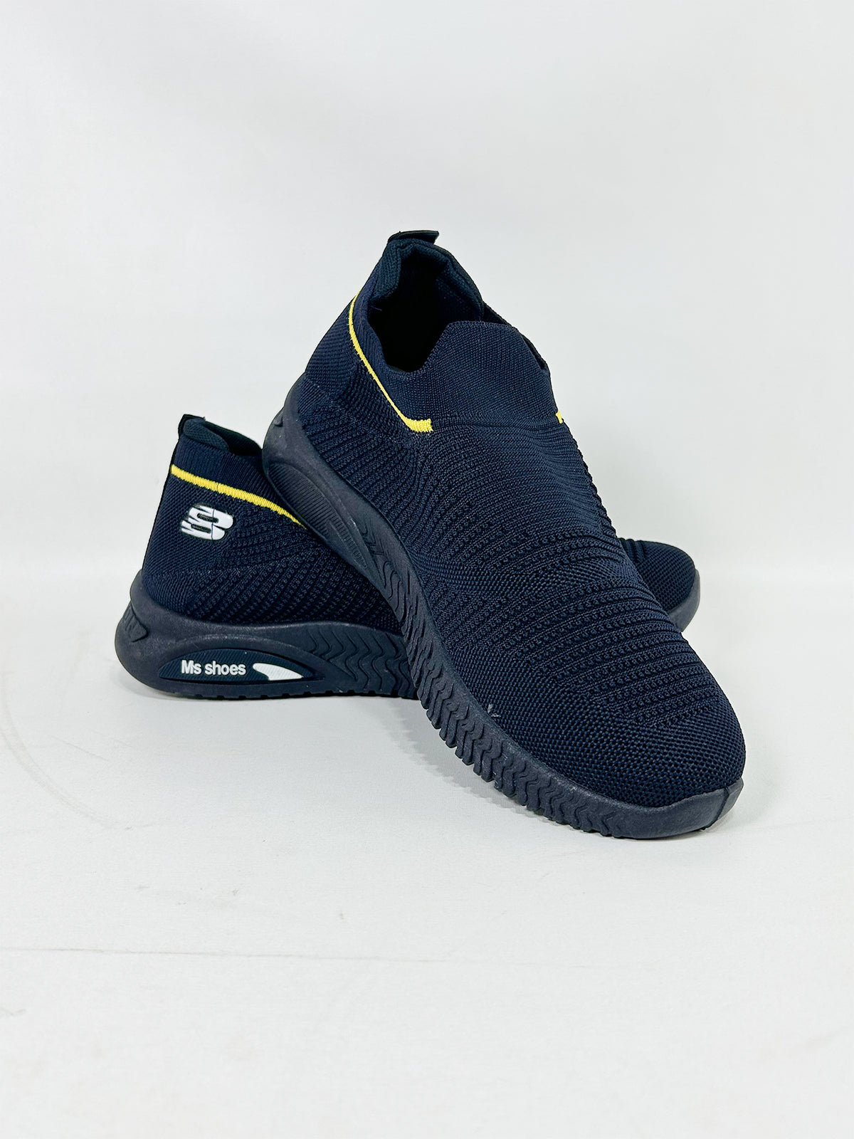 Navy Blue Casual Sneakers For Men MJS187